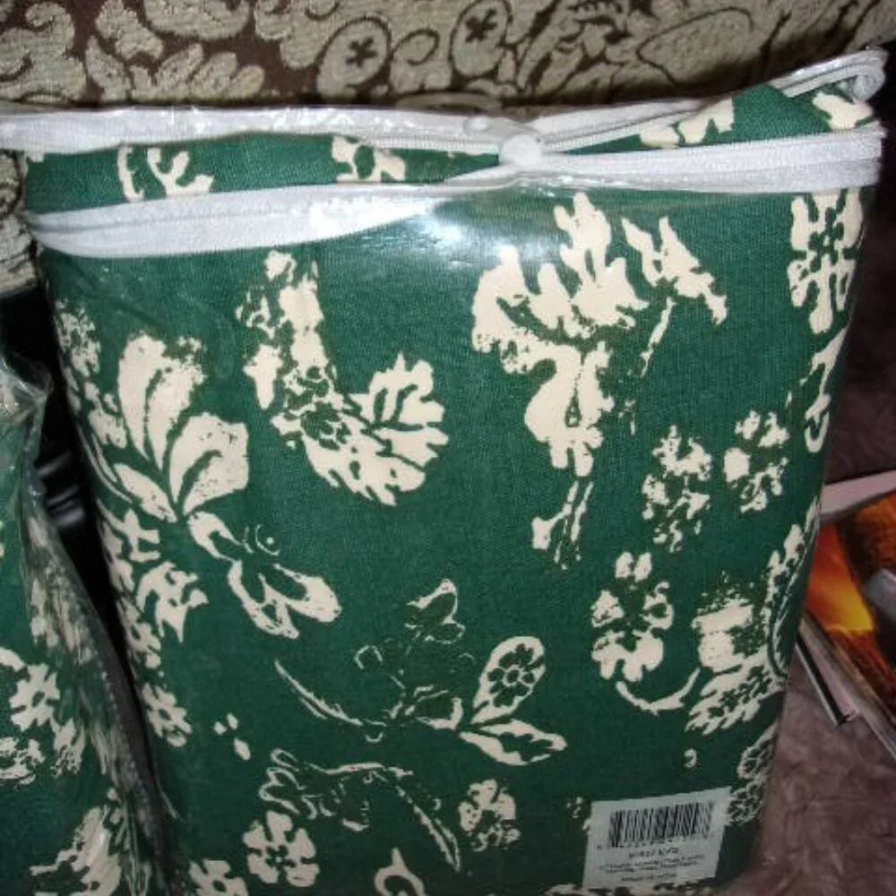 New Floral Damask Rod Pocket Homespun Insulated Curtain Panel 42” X 63